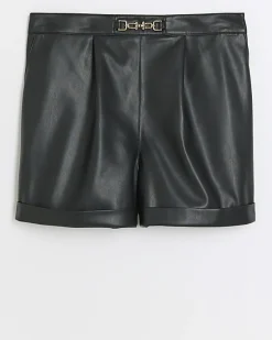 River Island Plus faux leather shorts< Plus