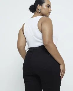River Island Plus high waisted skinny jeans< Plus