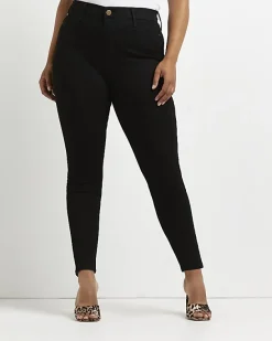 River Island Plus high waisted skinny jeans< Plus