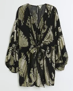 River Island Plus metallic detail playsuit< Plus