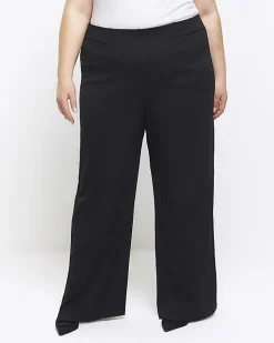 River Island Plus stitched wide leg trousers< Plus