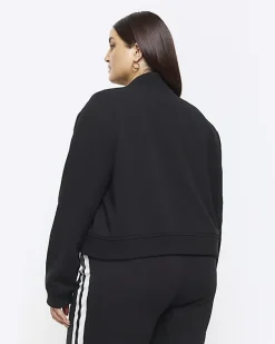 River Island Plus tailored crop bomber jacket< Plus