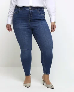 River Island Plus bum sculpt skinny jeans< Plus
