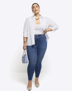 River Island Plus bum sculpt skinny jeans< Plus