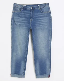 River Island Plus high waisted bum sculpt mom jeans< Plus
