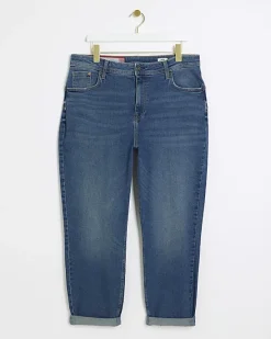 River Island Plus high waisted mom jeans< Plus