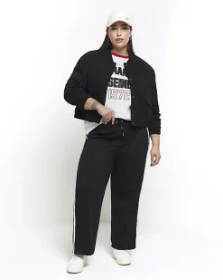 River Island Plus embroidered sweatshirt< Plus
