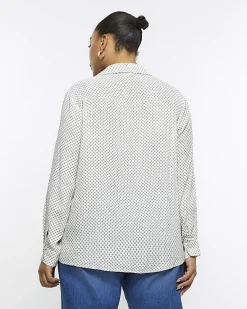 River Island Plus geometric print shirt< Plus