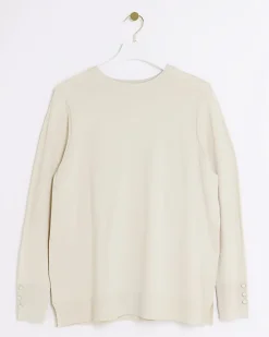 River Island Plus knit long sleeve top< Plus