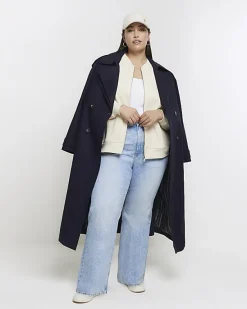 River Island Plus zip up bomber sweatshirt< Plus