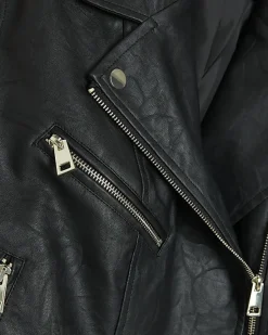 River Island Plus Faux Leather Biker Jacket< Plus