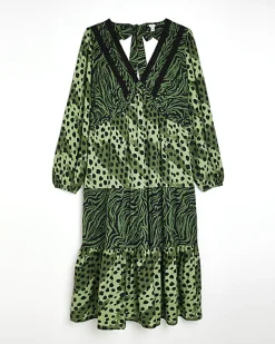 River Island Plus animal print midi dress< Plus