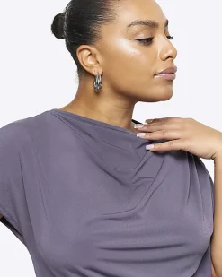 River Island Plus drape t-shirt< Plus
