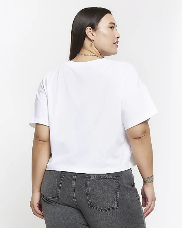 River Island Plus boxy t-shirt< Plus