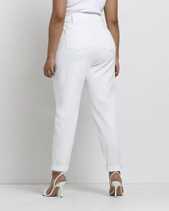 River Island Plus high waisted mom jeans< Plus