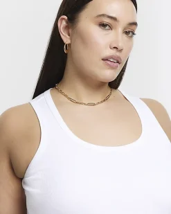 River Island Plus scoop neck vest top< Plus