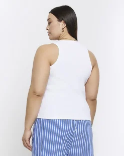 River Island Plus scoop neck vest top< Plus