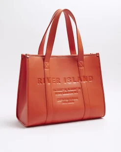 River Island faux leather embossed shopper bag< Bags, Purses & Luggage