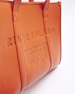 River Island faux leather embossed shopper bag< Bags, Purses & Luggage