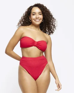 River Island high waisted crinkle bikini bottoms< Swimwear & Beachwear