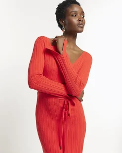 River Island knit rib jumper maxi dress< Dresses
