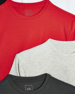 River Island multipack of 5 muscle fit t-shirts< Essentials