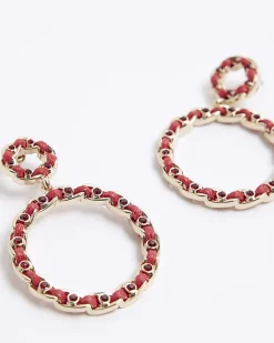 River Island open circle drop earrings< Jewellery