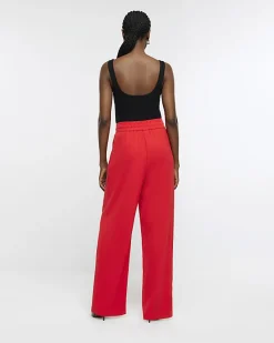 River Island pleated wide leg trousers< Trousers