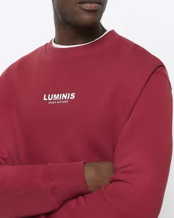 River Island regular fit graphic sweatshirt< Tracksuits