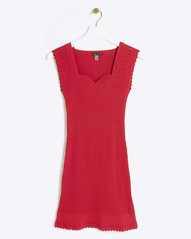 River Island rib peplum hem bodycon mini dress< Dresses