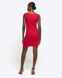 River Island rib peplum hem bodycon mini dress< Dresses