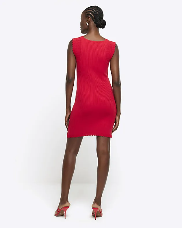 River Island rib peplum hem bodycon mini dress< Dresses