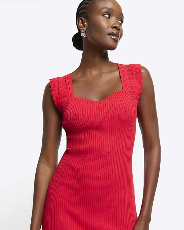 River Island rib peplum hem bodycon mini dress< Dresses