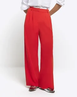 River Island side stripe wide leg trousers< Trousers