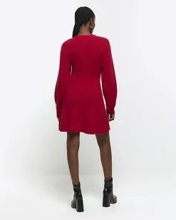 River Island square neck jumper mini dress< Dresses