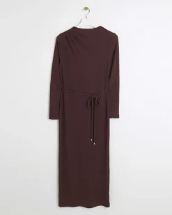 River Island textu belted bodycon midi dress< Dresses