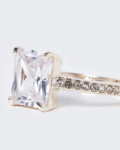 River Island Rose gold embellished ring< Jewellery