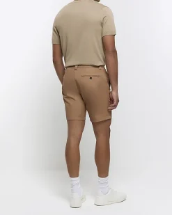 River Island Rust tapered fit shorts< Shorts