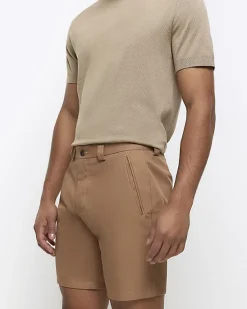 River Island Rust tapered fit shorts< Shorts