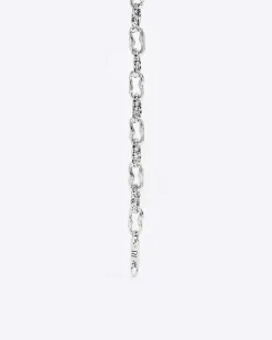 River Island Silver colour oval chain link necklace< Jewellery & Watches