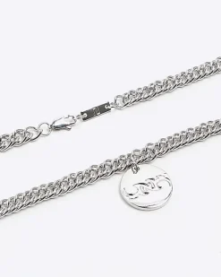River Island Silver colour pendant necklace< Jewellery & Watches