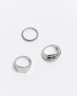 River Island Silver colour ring multipack< Jewellery & Watches