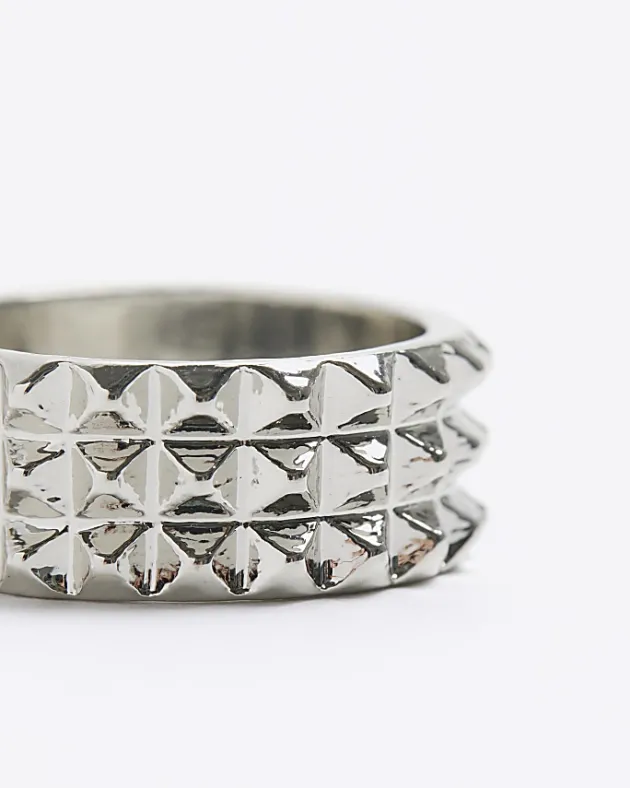 River Island Silver colour spike ring< Jewellery & Watches