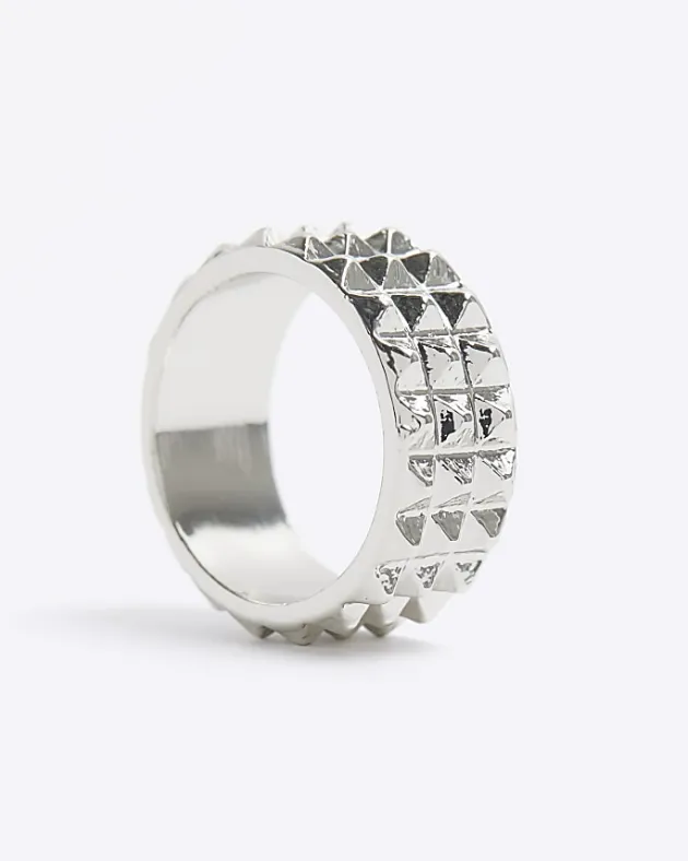 River Island Silver colour spike ring< Jewellery & Watches
