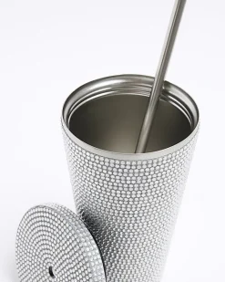 River Island Silver Diamante Cup< Accessories