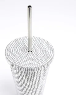 River Island Silver Diamante Cup< Accessories