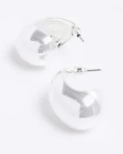 River Island Silver Domed Stud Earrings< Jewellery