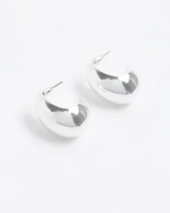 River Island Silver Domed Stud Earrings< Jewellery