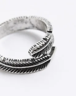 River Island Silver Feather Wrap Ring< Jewellery & Watches