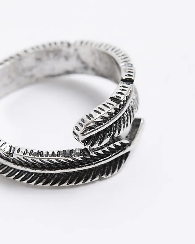 River Island Silver Feather Wrap Ring< Jewellery & Watches